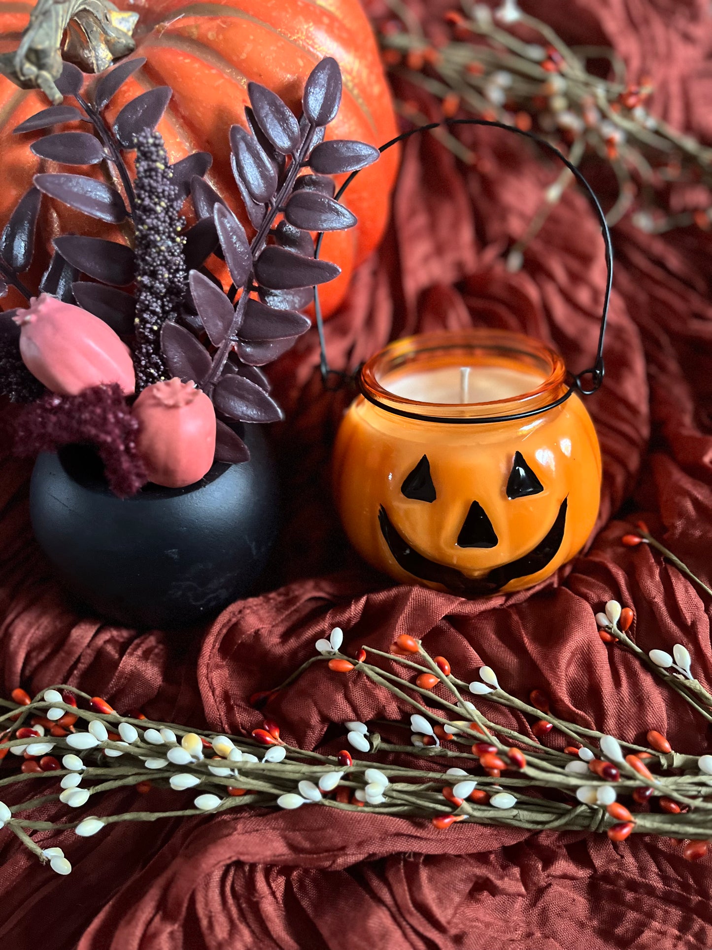 Orange Pumpkin Jack-O-Lantern